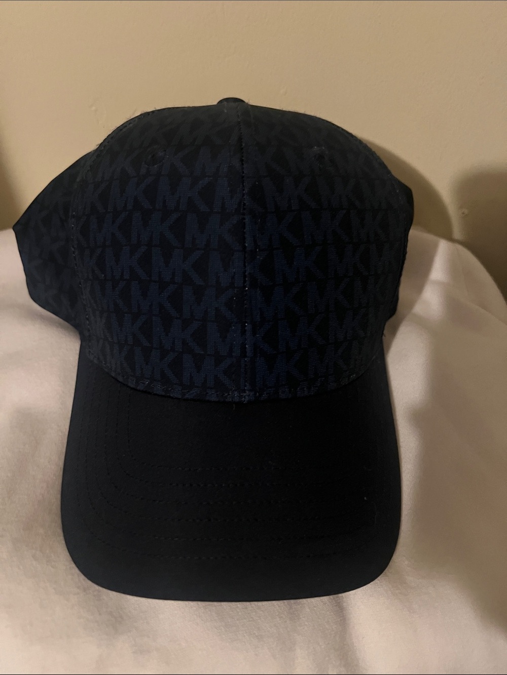 Michael Kors Dark Navy MK Logo Baseball Cap